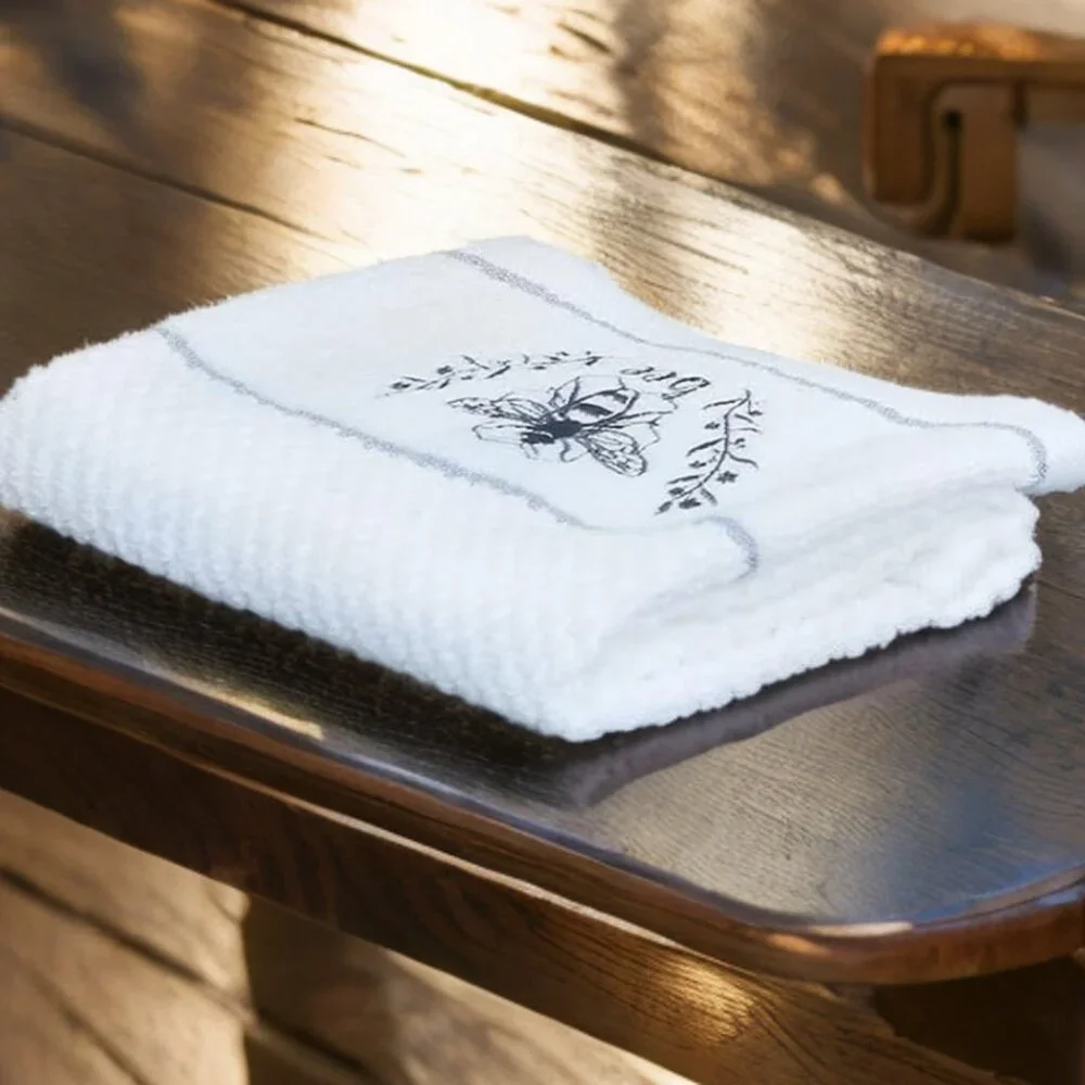 Honey Bee Kitchen Hand Towels Set Cottage Decor Bathroom Decoration Dish Cloths